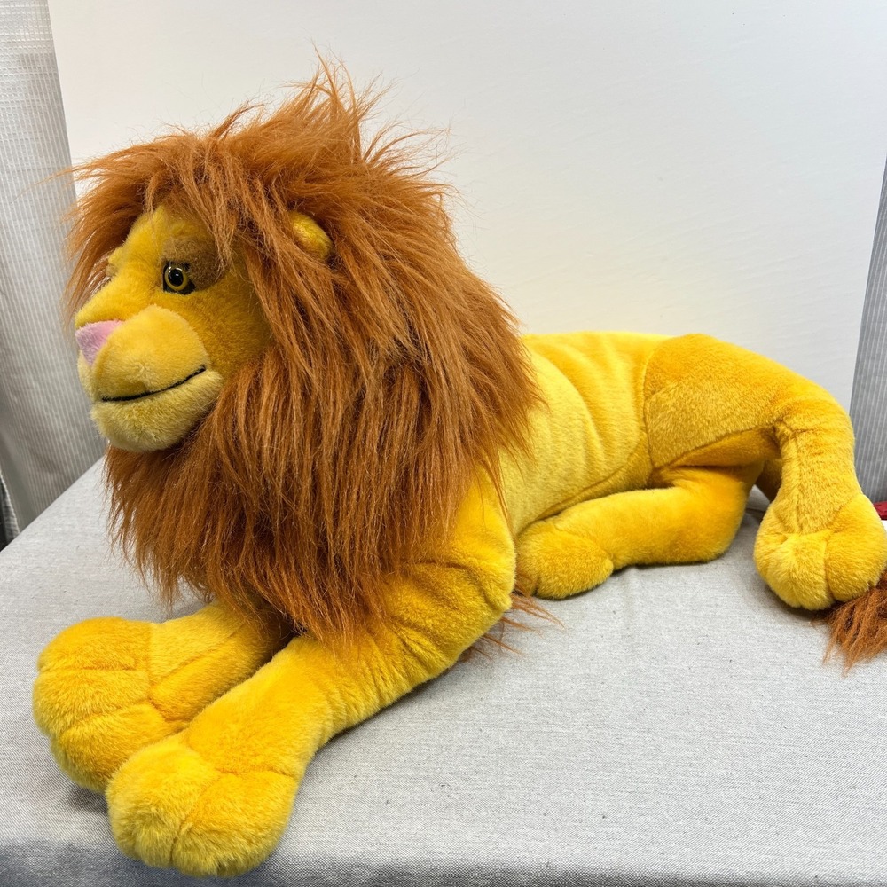 Vintage Lion Plush Caltoy California Stuffed Toys Large 24" Life Like Cuddly